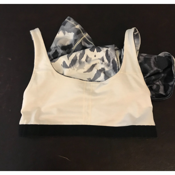 Lululemon Amala Tank Pretty Plume Angel Wing Black - Size 4 - Picture 6 of 10